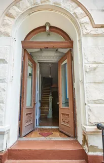 a view of a entryway door of the house