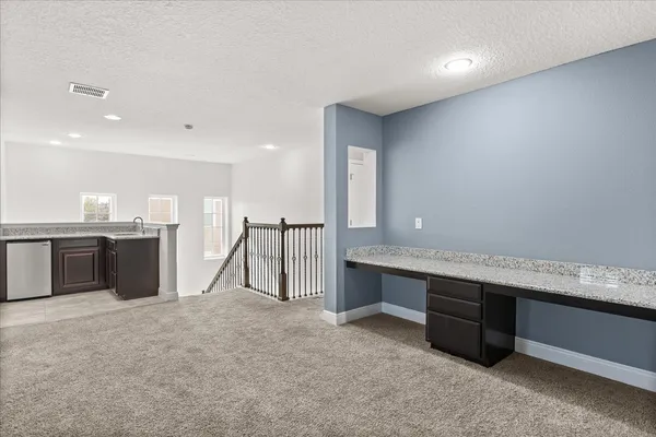 a view of room with stairs