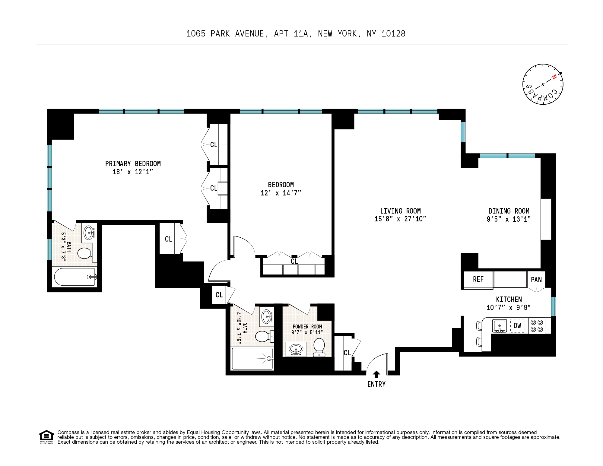 1065 Park Avenue, Unit 11A Manhattan, NY 10128 - Photo 14 of 14 a picture of a floor plan