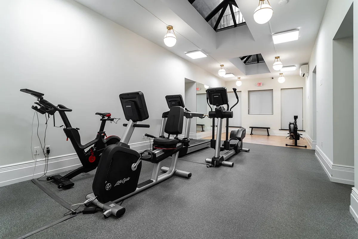 205 West 57th Street, Unit 3DB Manhattan, NY 10019 - Photo 22 of 25 a view of a room with gym equipment