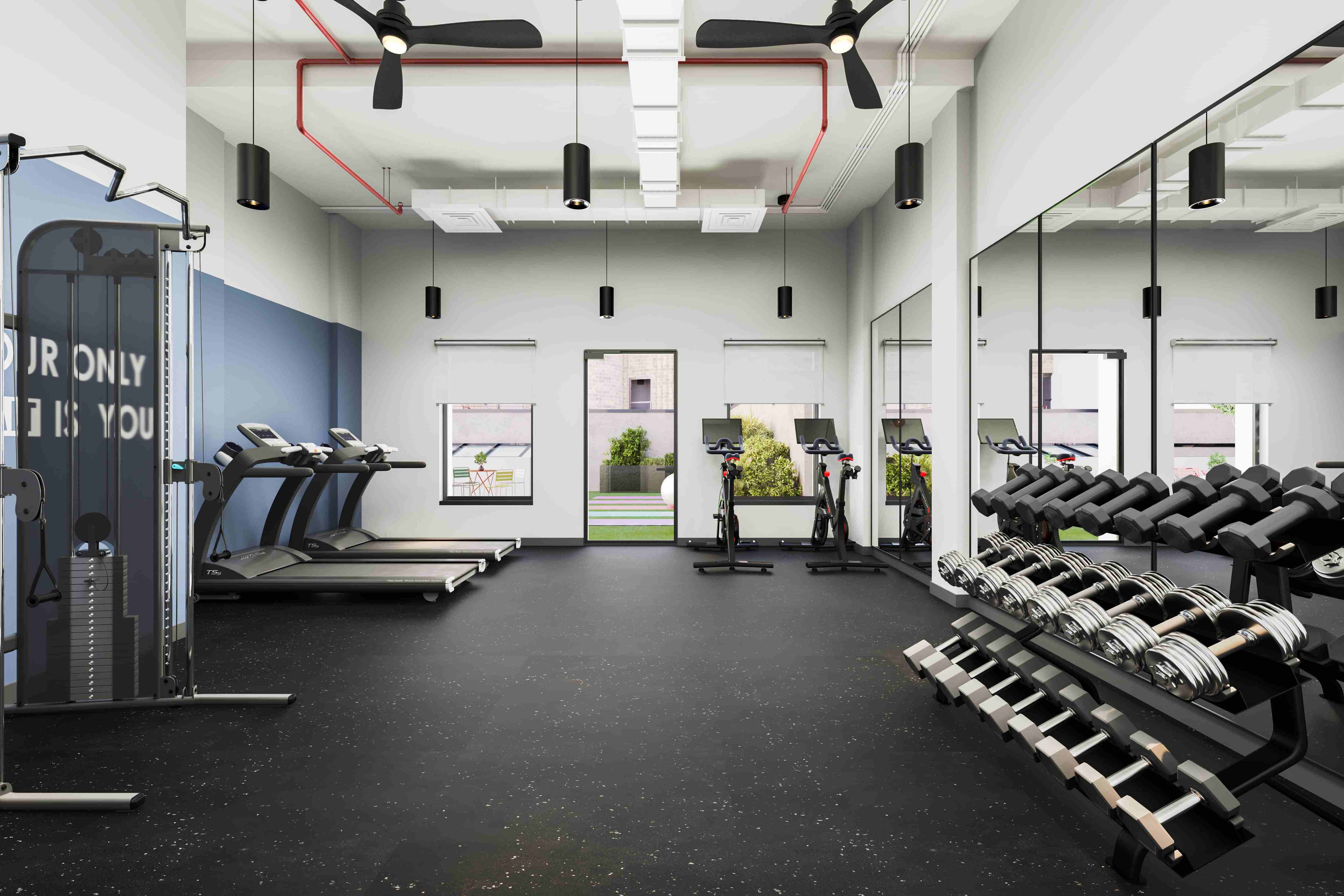 130 East 177th Street, Unit 8A Bronx, NY 10453 - Photo 13 of 16 a gym room with lots of gym equipment