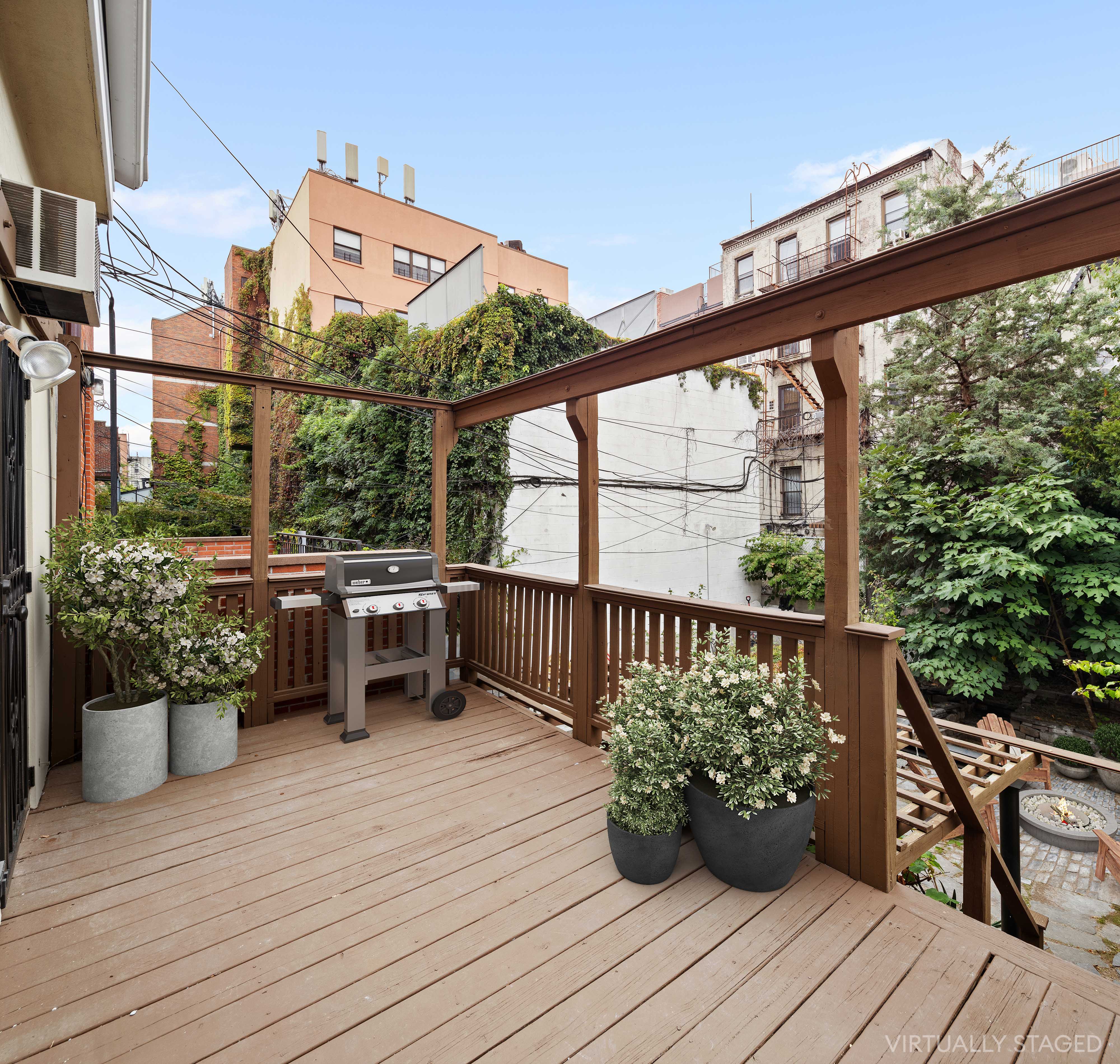 115 A 2nd Place Brooklyn, NY 11231 - Photo 23 of 27 a view of a balcony with chairs and wooden floor