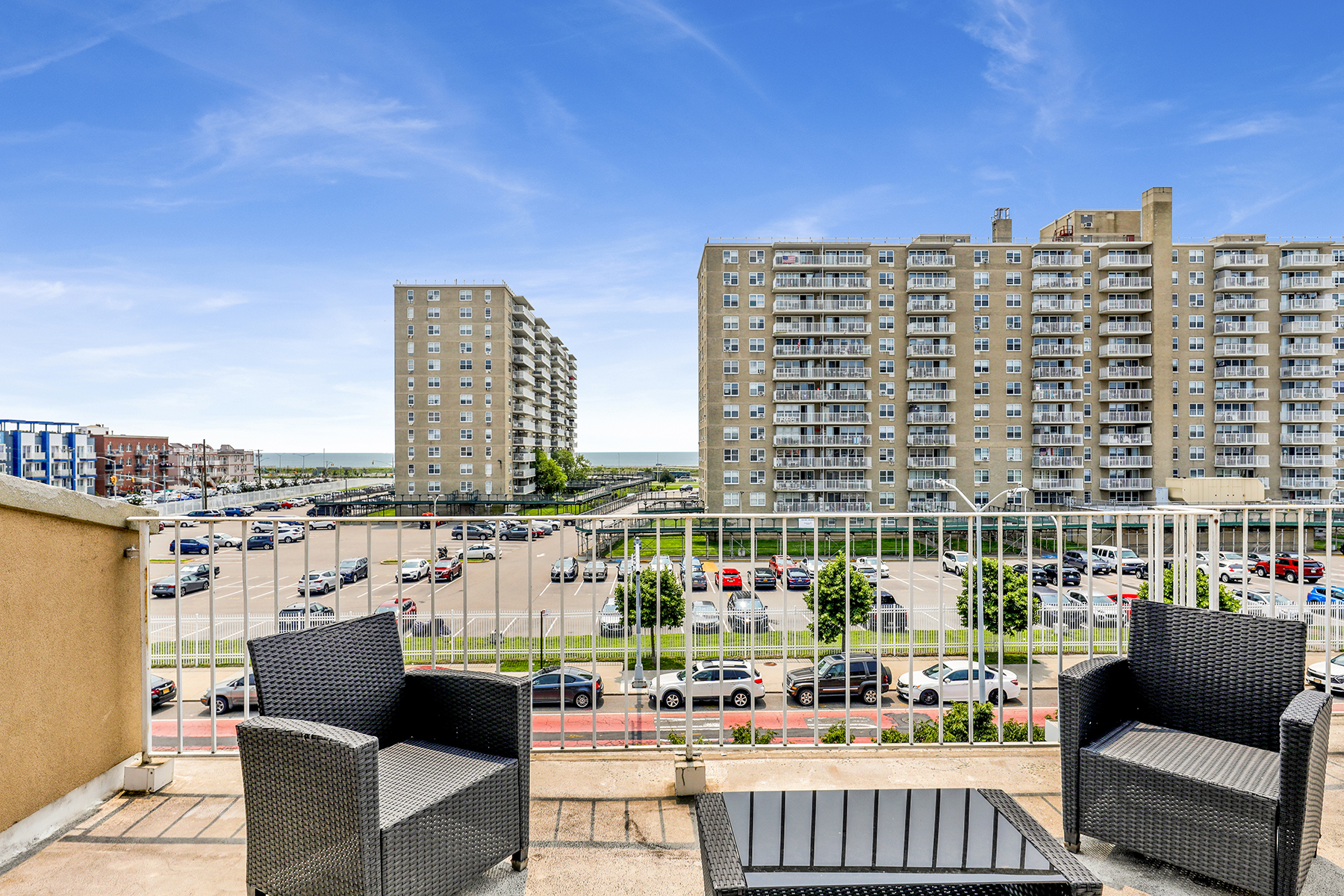 102-20 Rockaway Beach Boulevard, Unit 3C Queens, NY 11694 - Photo 29 of 36 a view of roof with sitting area
