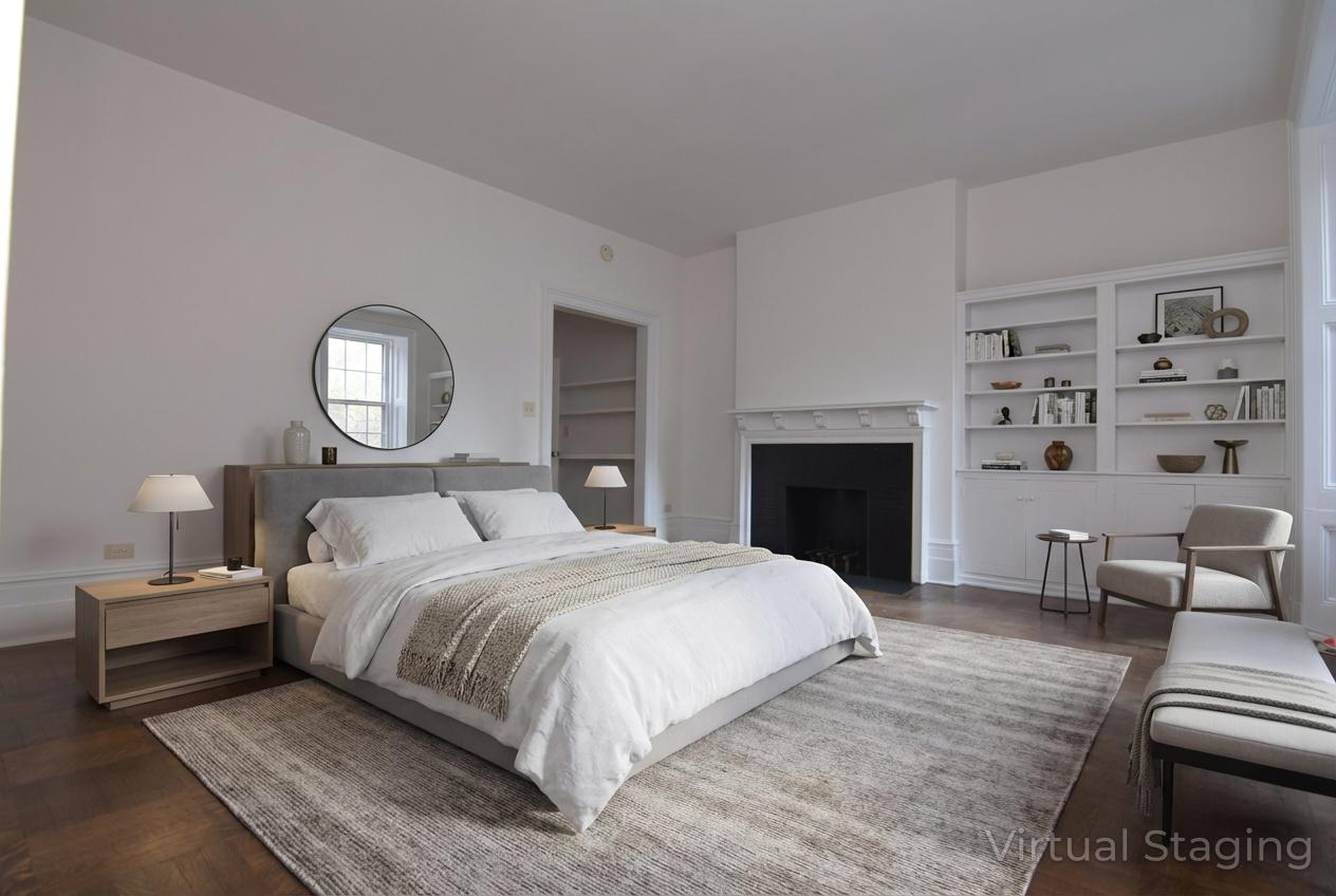 18 East 67th Street, Unit 2B/3B Manhattan, NY 10065 - Photo 4 of 18 a bedroom with a large bed and a chair