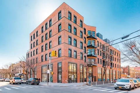 a front view of a building