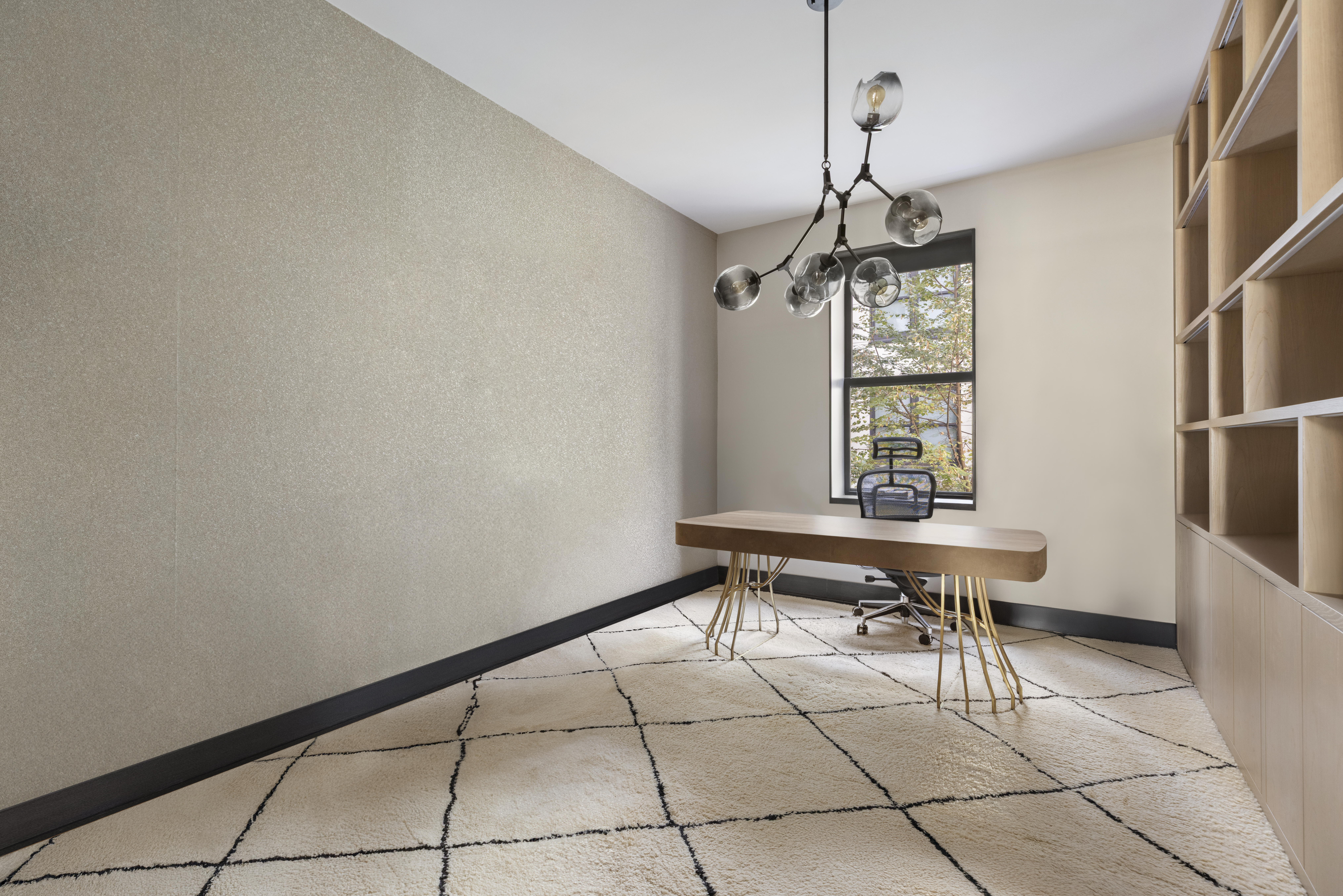 71 Reade Street, Unit 5A Manhattan, NY 10007 - Photo 17 of 27 a dining room with a table and a window