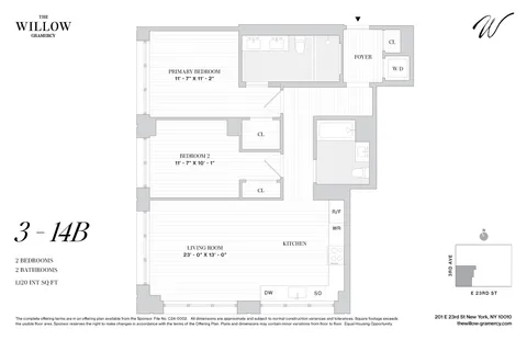 $2,275,000 | 201 East 23rd Street, Unit 4B | Gramercy