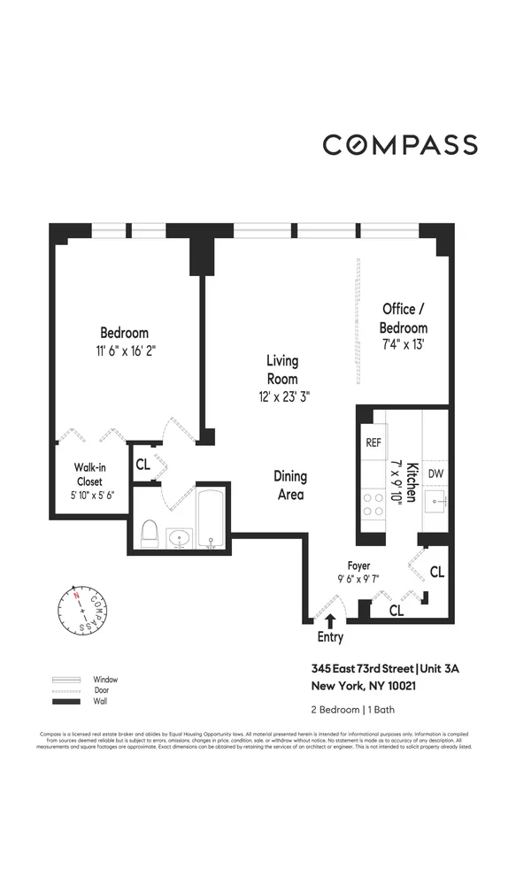 $775,000 | 345 East 73rd Street, Unit 3A | Lenox Hill