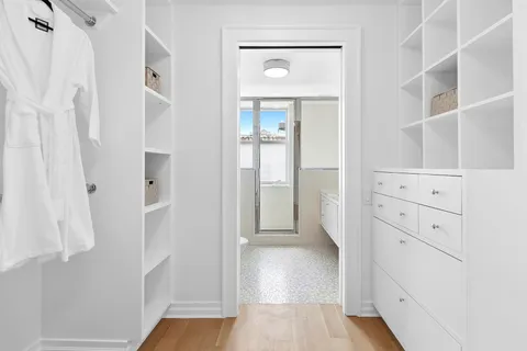 a view of walk in closet