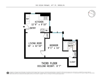 $359,000 | 300 Ocean Parkway, Unit 3P | Kensington