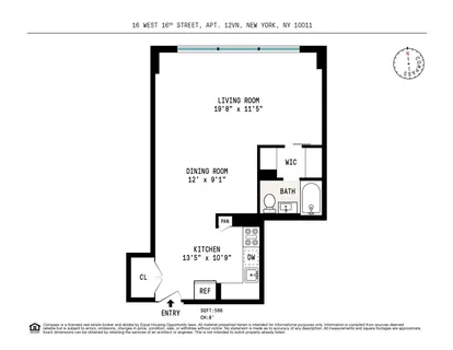 $725,000 | 16 West 16th Street, Unit 12VN | Flatiron