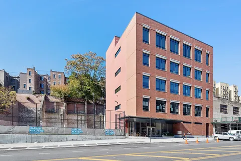 a front view of a building