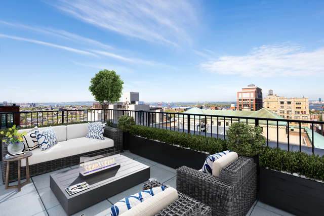 265 State Street, Unit PH02 Brooklyn, NY 11201 - Photo 24 of 31 a view of a balcony with couch and chairs