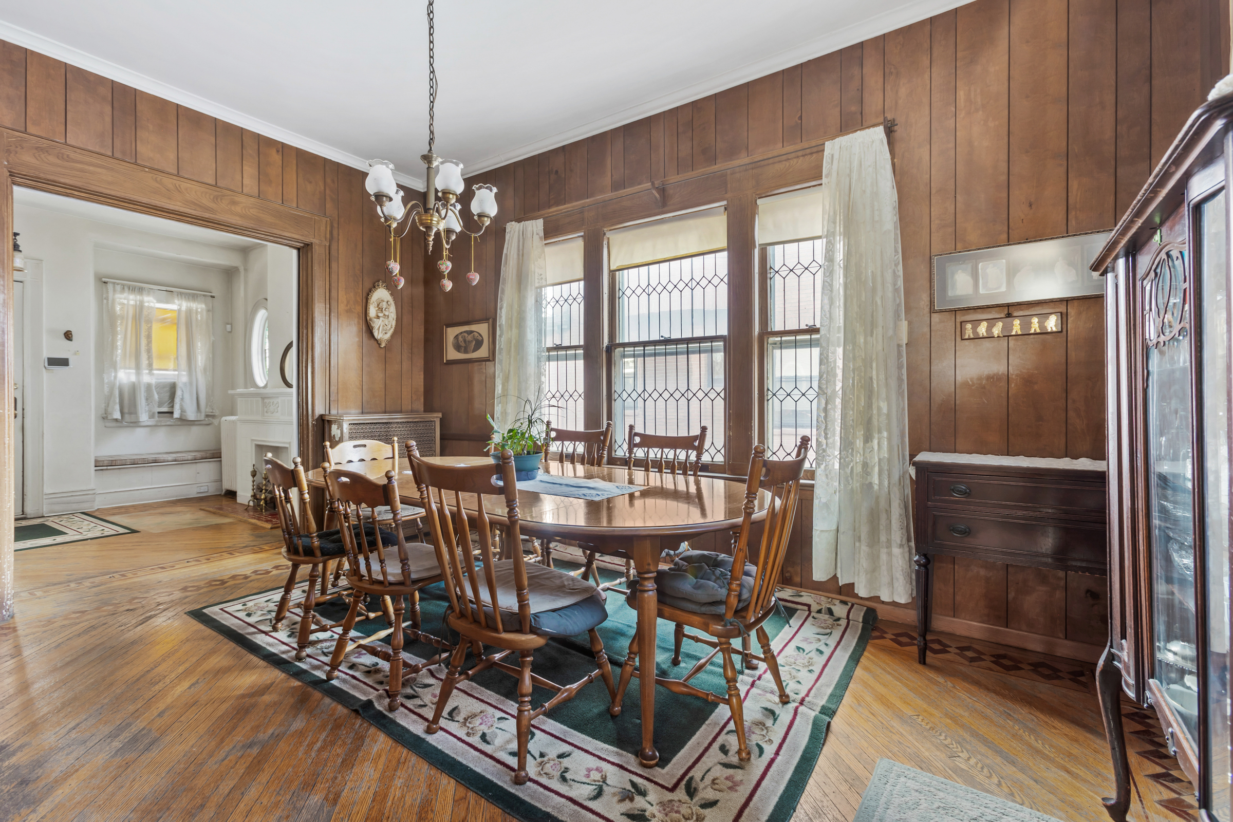 686 Rugby Road Brooklyn, NY 11230 - Photo 5 of 18 a view of a dining room with furniture window and wooden floor