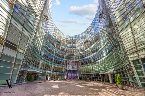 a view of a large building