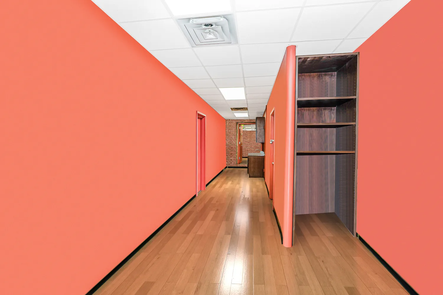 a view of an empty room