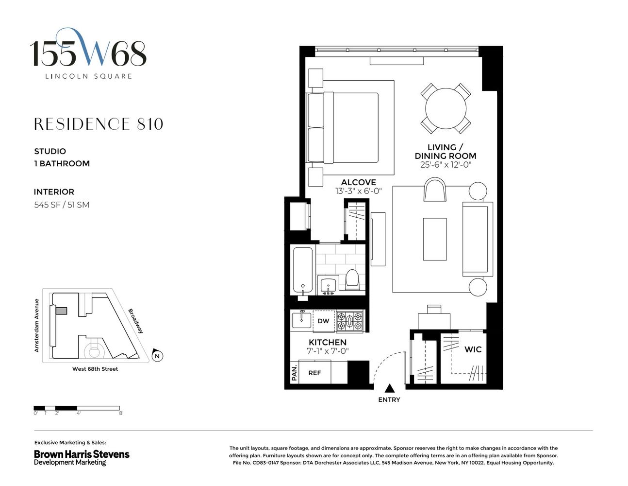 155 West 68th Street, Unit 810 Manhattan, NY 10023 - Photo 6 of 6