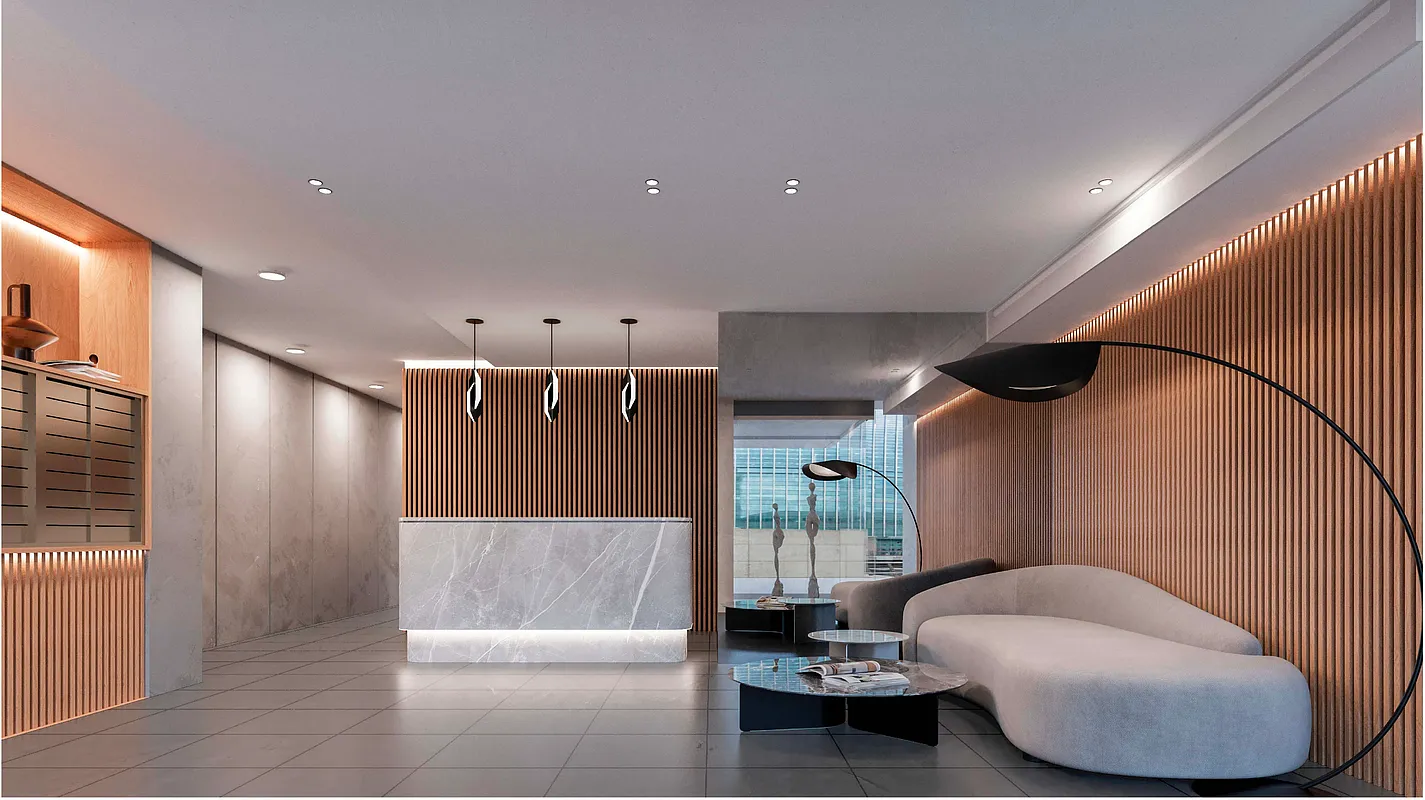 447 West 18th Street, Unit 7A Manhattan, NY 10011 - Photo 13 of 16 a living room with furniture and a large window