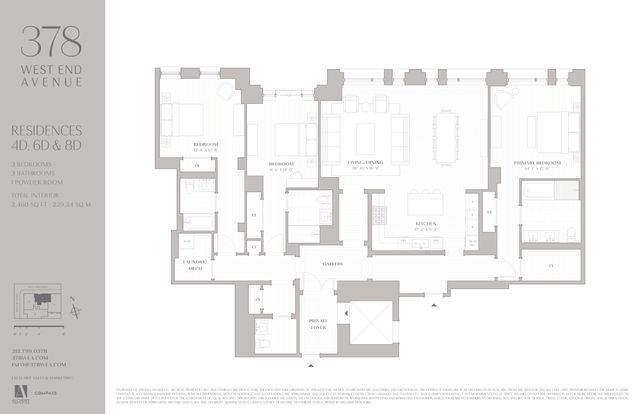 $6,150,000 | 378 West End Avenue, Unit 8D | Upper West Side