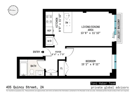 $675,000 | 405 Quincy Street, Unit 2A | Bedford-Stuyvesant