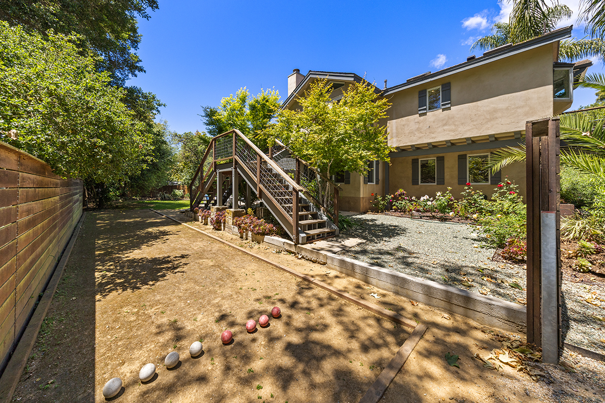 161 Loureyro Road Montecito, CA 93108 - Photo 36 of 52 a view of a house with a snow in the yard