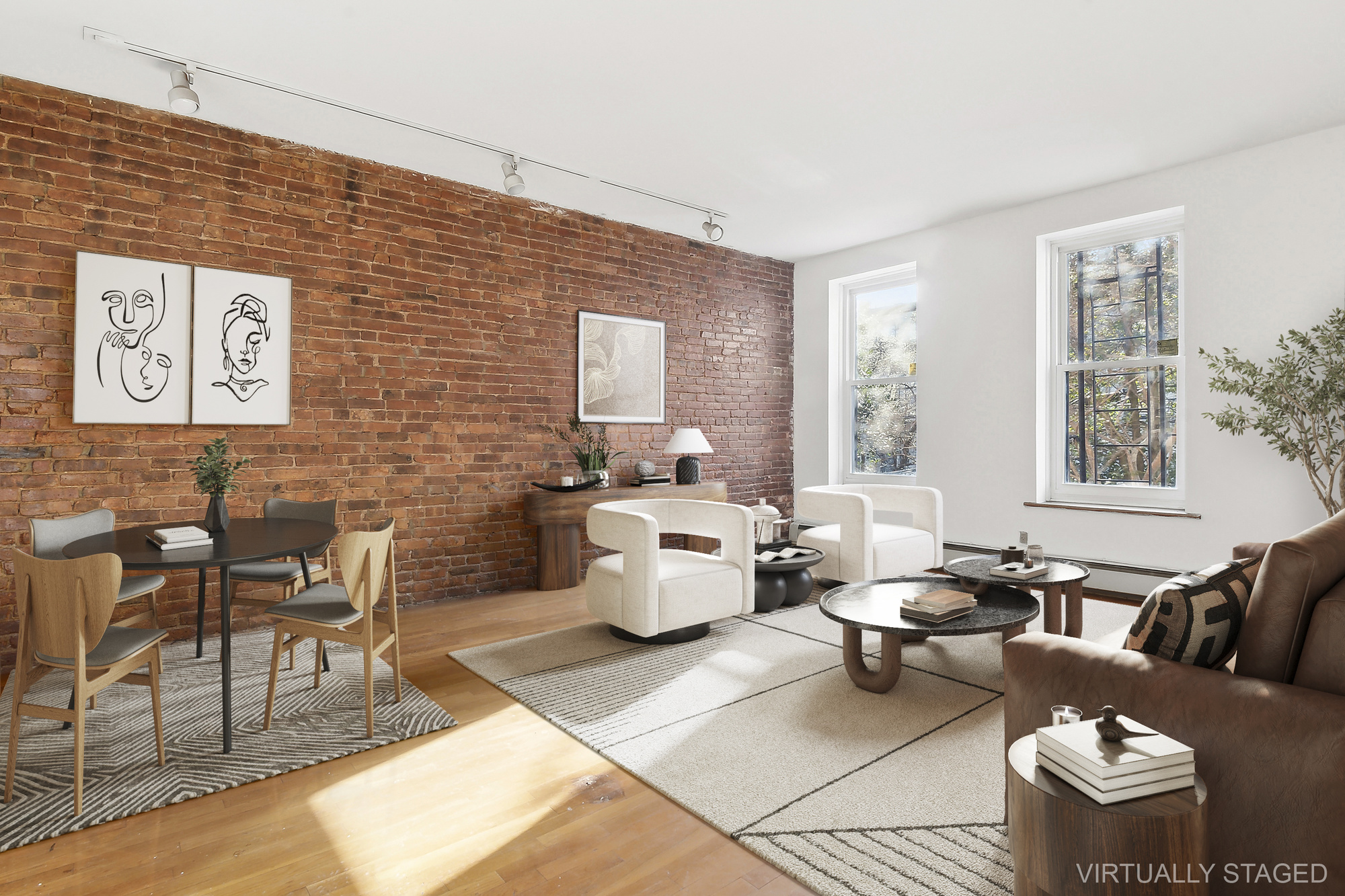 426 13th Street, Unit 2C Brooklyn, NY 11215 - Photo 1 of 13 a living room with furniture and wooden floor