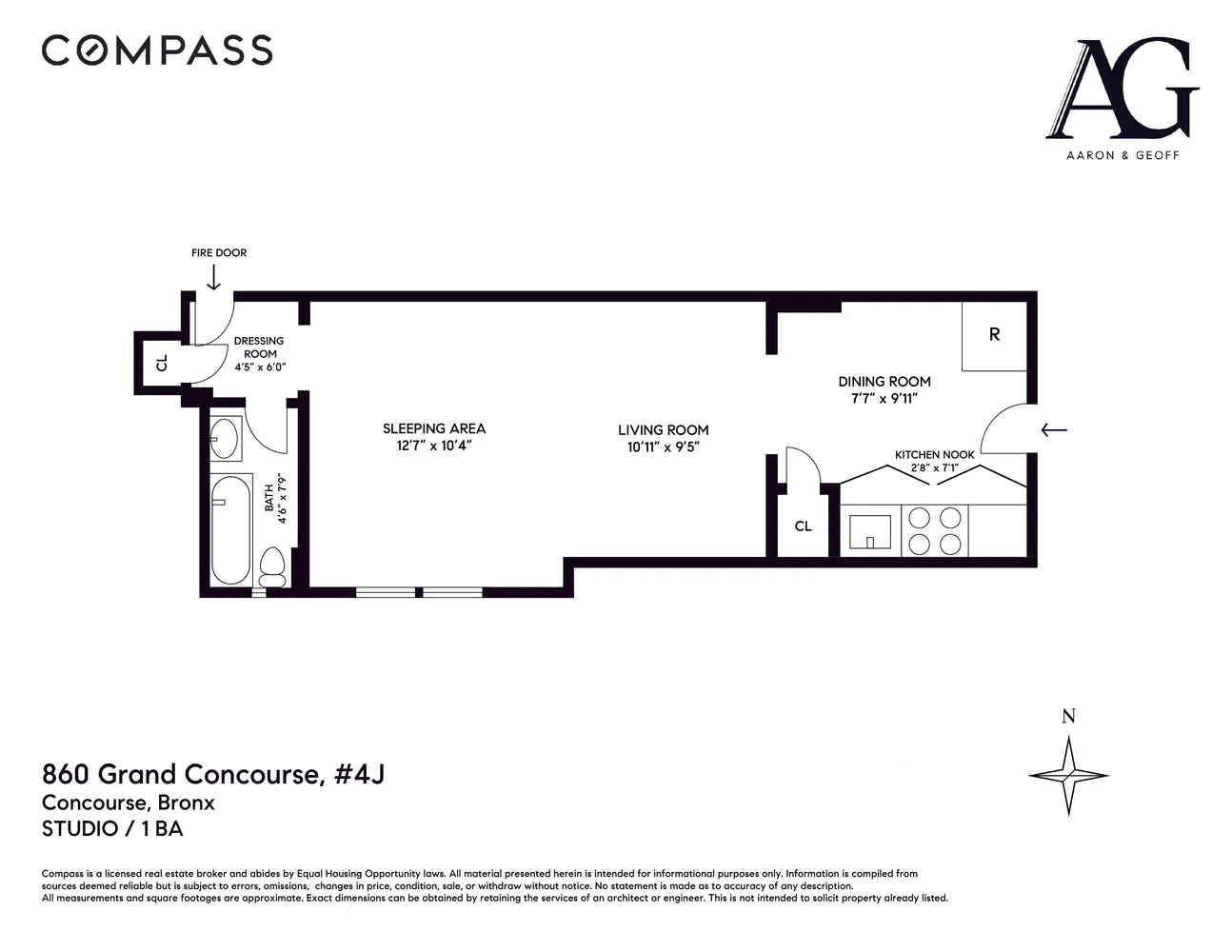 $175,000 | 860 Grand Concourse, Unit 4J | Concourse Village