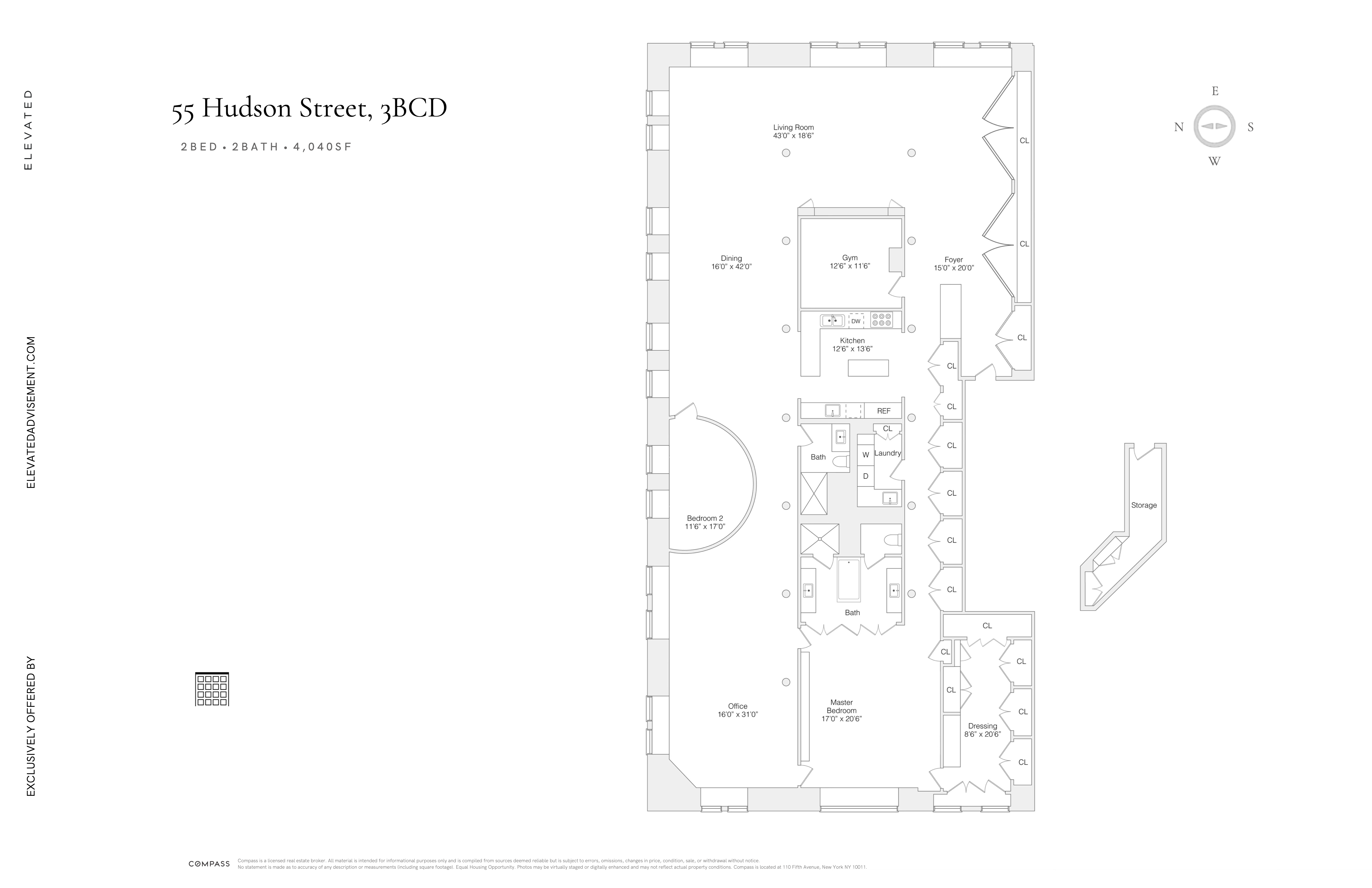 55 Hudson Street, Unit 3BCD Manhattan, NY 10013 - Photo 20 of 21 a picture of a room