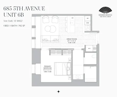 $3,330,000 | 685 5th Avenue, Unit 6B | Midtown East