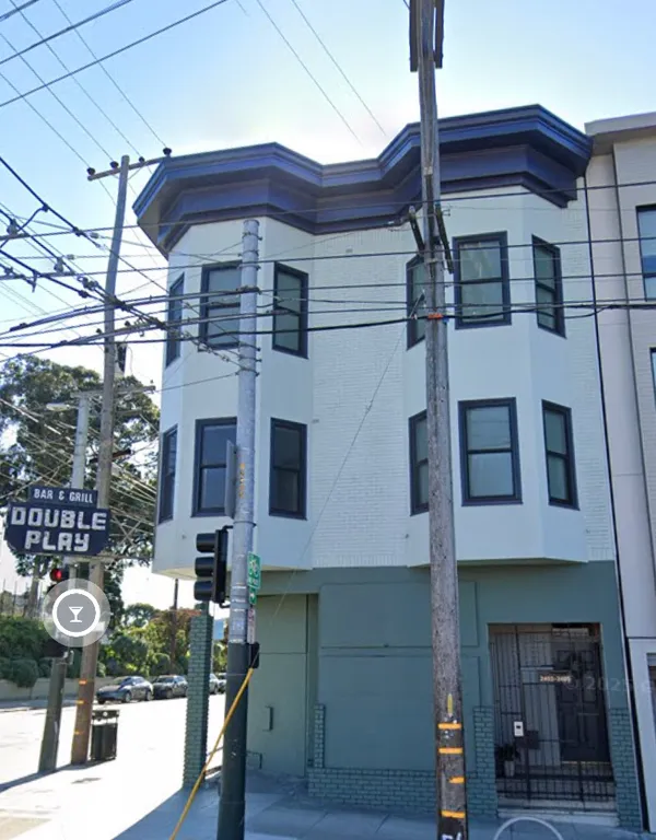 a view of a house with a balcony