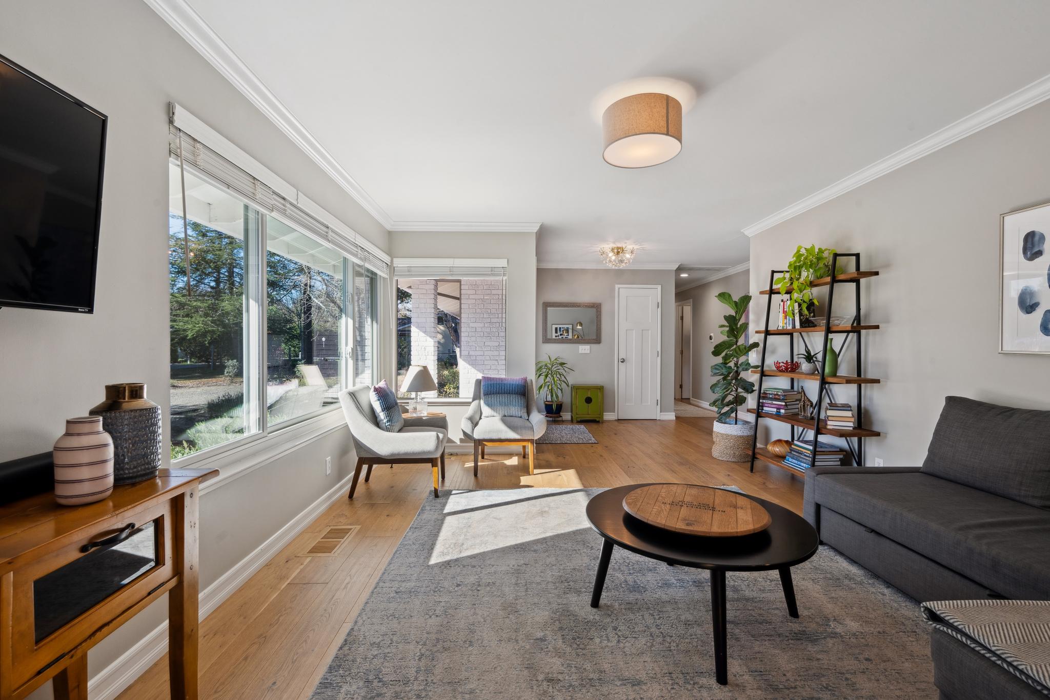 123 Frey Road Santa Rosa, CA 95409 - Photo 12 of 62 a living room with furniture and a flat screen tv