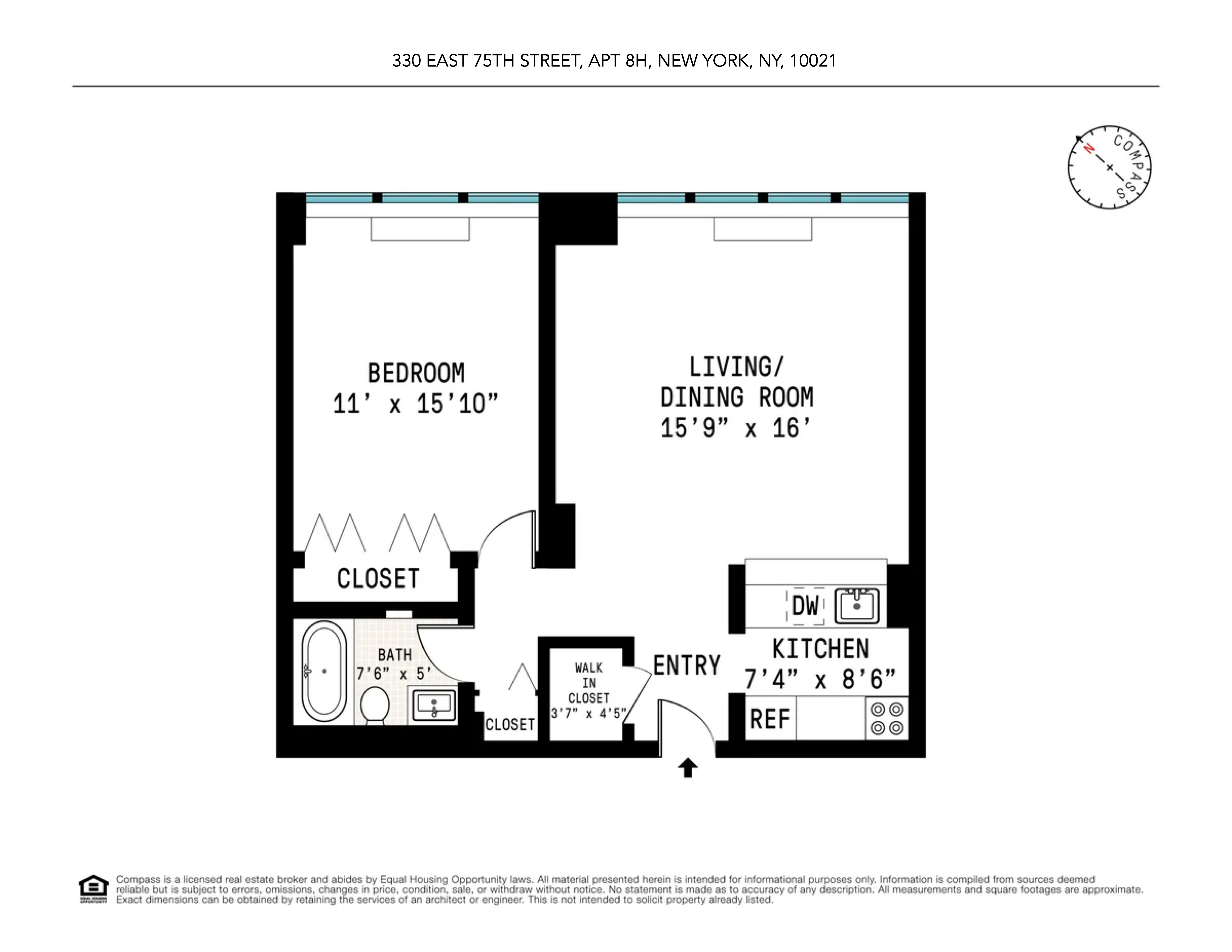 330 East 75th Street, Unit 8H Manhattan, NY 10021 - Photo 11 of 11 a picture of a bench in front of a door
