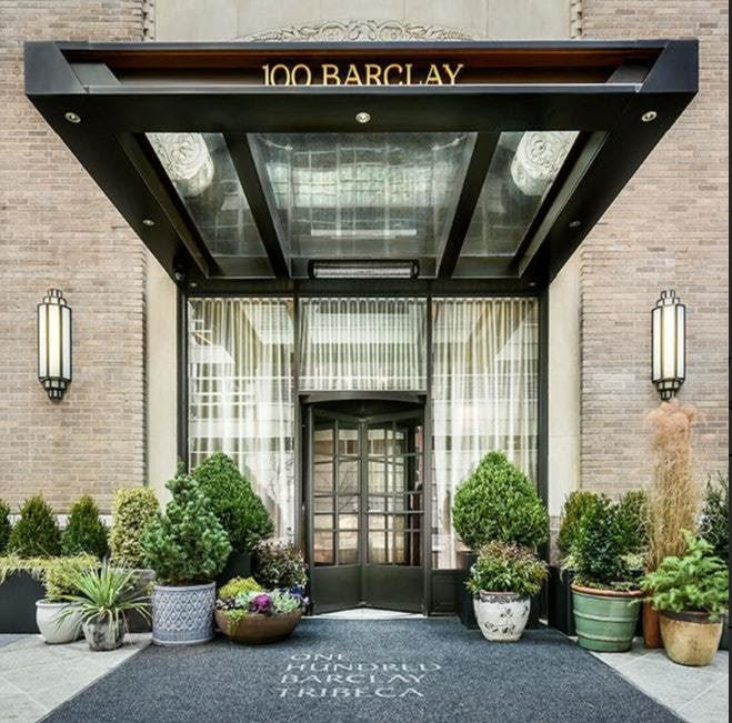 100 Barclay Street, Unit 13G Manhattan, NY 10007 - Photo 15 of 26 a view of a porch with seating space