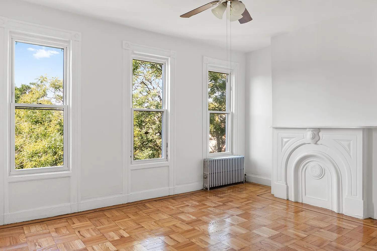 a view of a window in a room