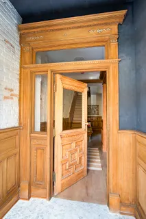 a view of a entryway door the house