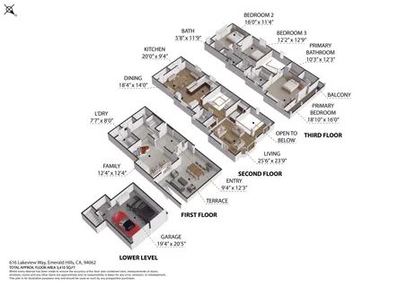 $3,000,000 | 616 Lakeview Way, Redwood City, CA 94062