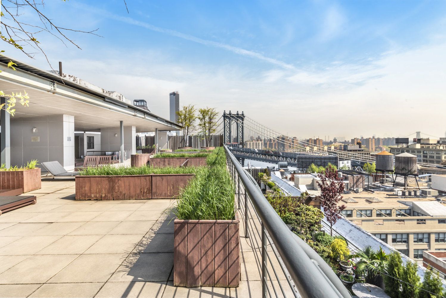 a city view from the balcony