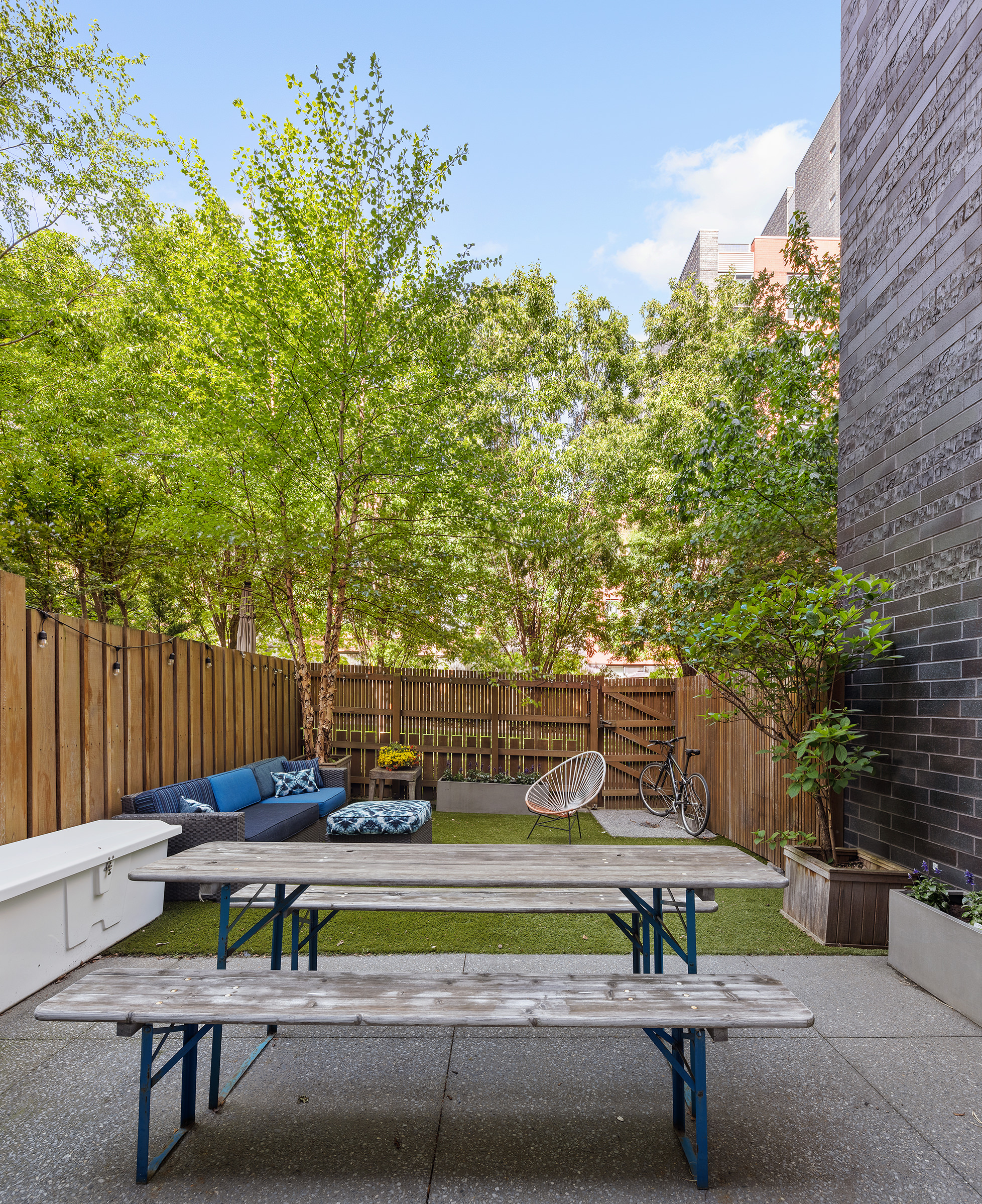 14 Vanderbilt Avenue Brooklyn, NY 11205 - Photo 4 of 17 a view of a bench in a patio