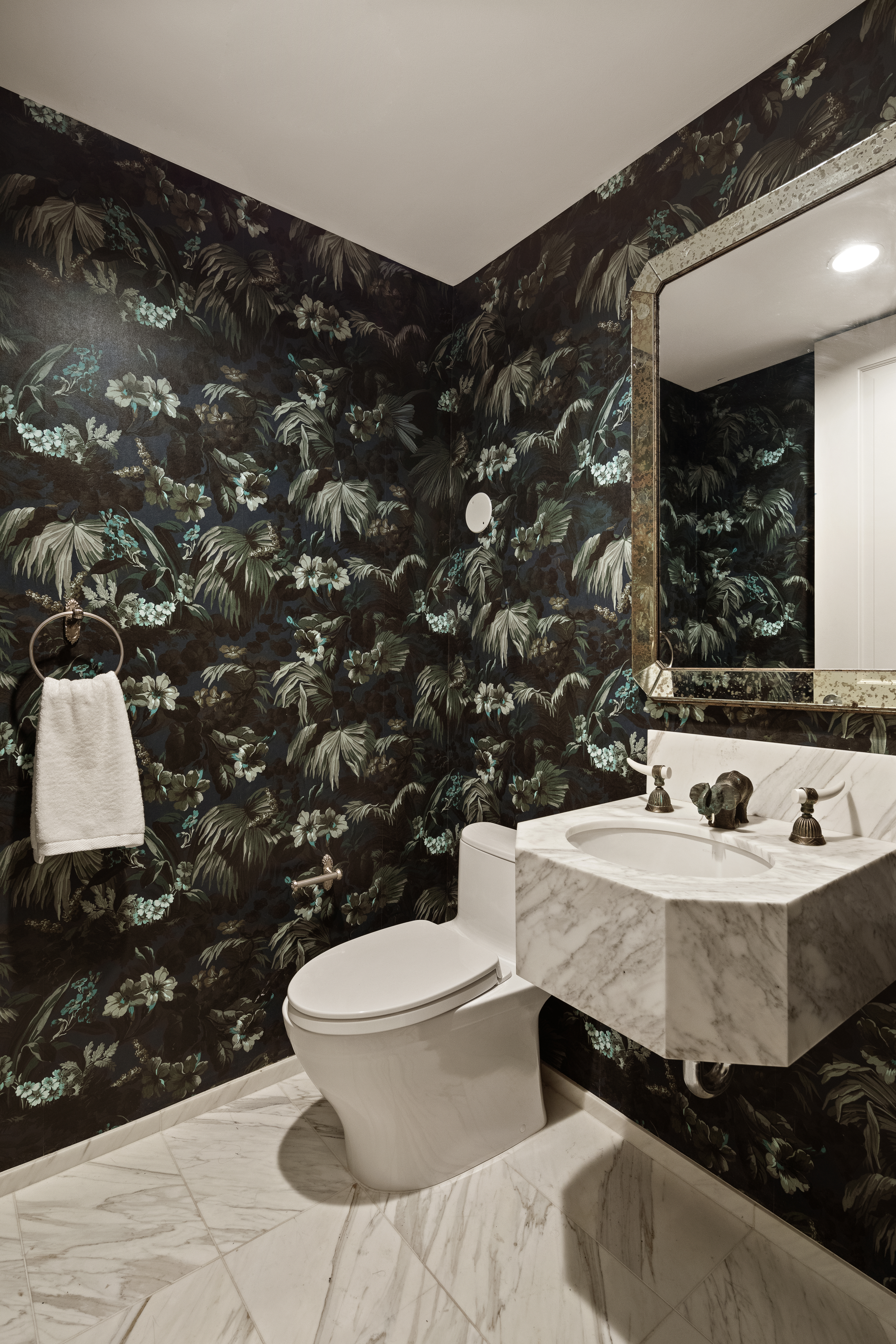 115 Mercer Street, Unit 4A Manhattan, NY 10012 - Photo 8 of 15 a bathroom with a sink toilet and mirror