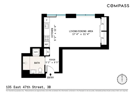 $998,500 | 135 East 47th Street, Unit 3B | Midtown East