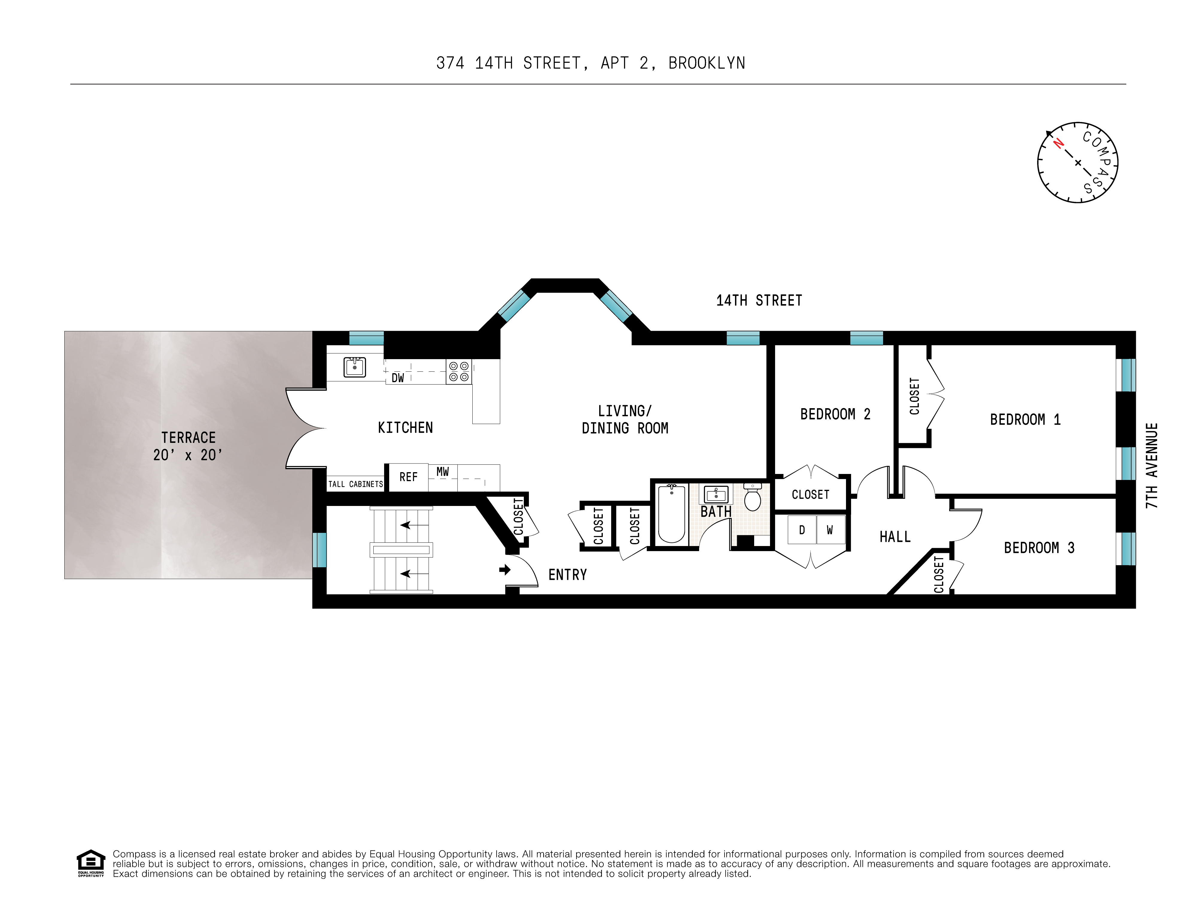 374 14th Street Brooklyn, NY 11215 - Photo 11 of 11 a picture of a floor plan