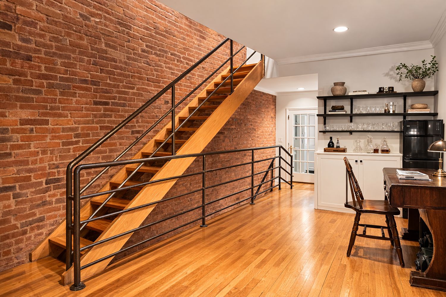 449 1/2 Hudson Street Manhattan, NY 10014 - Photo 6 of 19 a view of entryway and hall with wooden floor