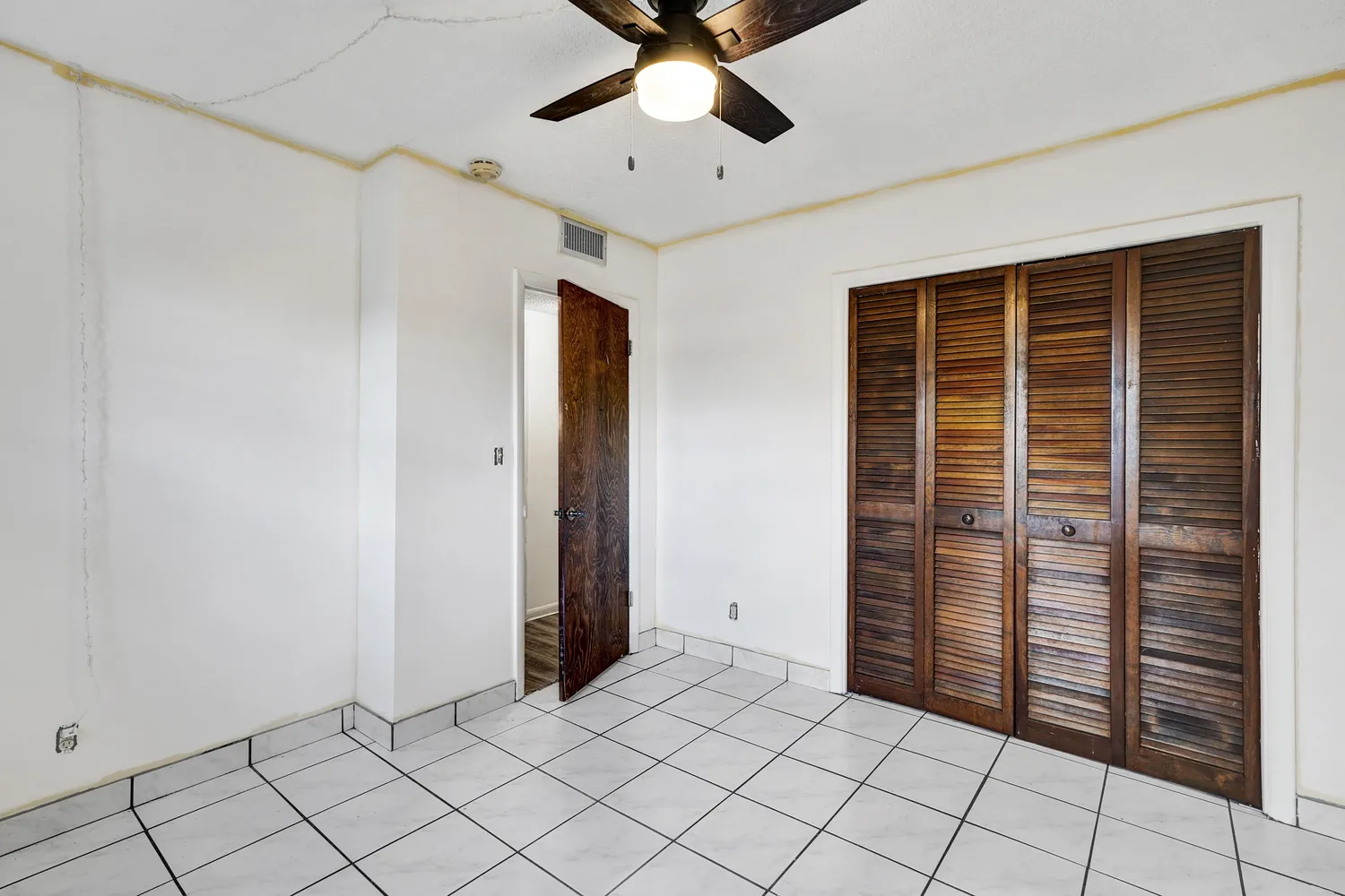 a view of an empty room