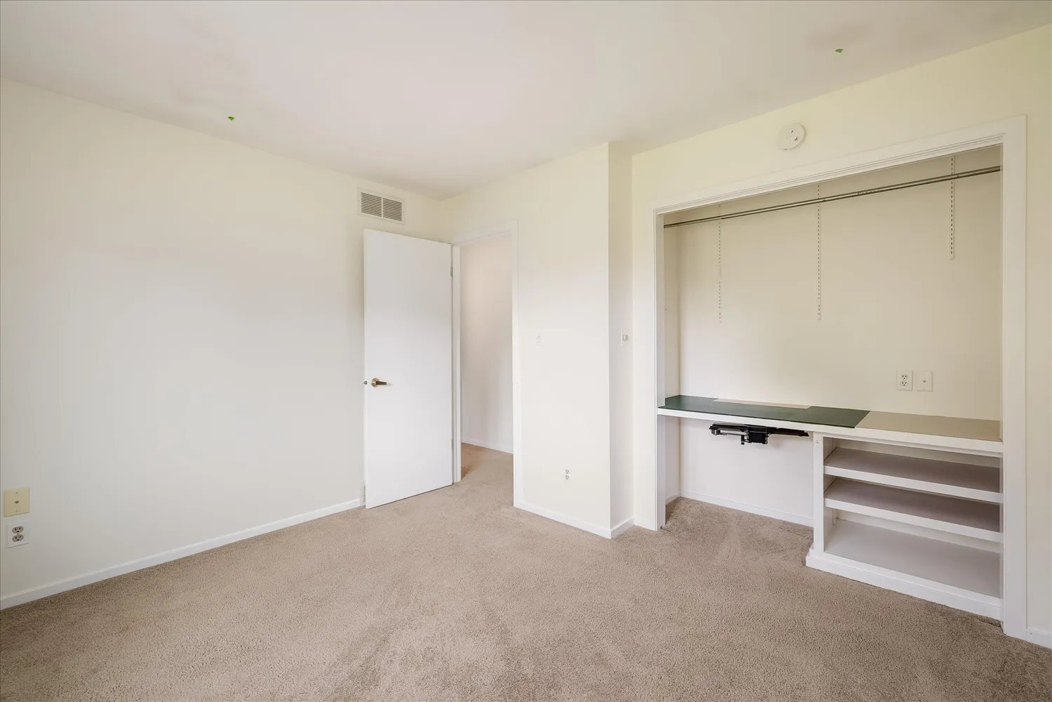 a view of an empty room