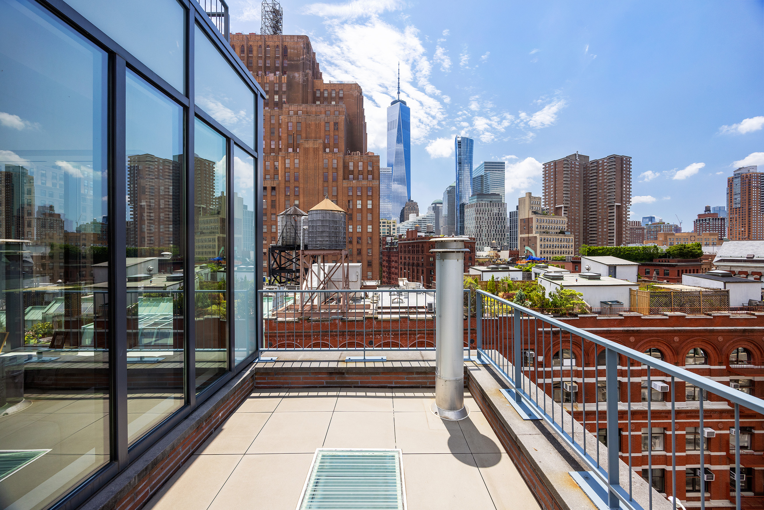 15 Leonard Street, Unit PH Manhattan, NY 10013 - Photo 17 of 37 a city view with tall buildings