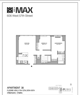 $6,715 | 606 West 57th Street, Unit 1638 | Hell's Kitchen