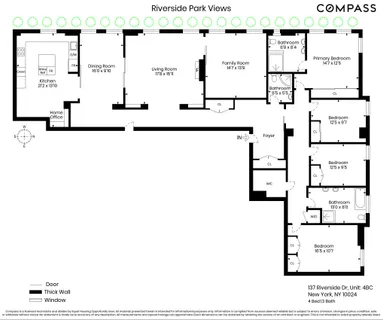 $4,700,000 | 137 Riverside Drive, Unit 4BC | Upper West Side