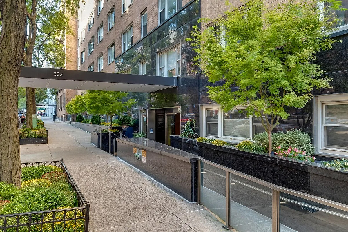 333 East 66th Street, Unit 2FE Manhattan, NY 10065 - Photo 15 of 19 a living room filled with furniture and a potted plant