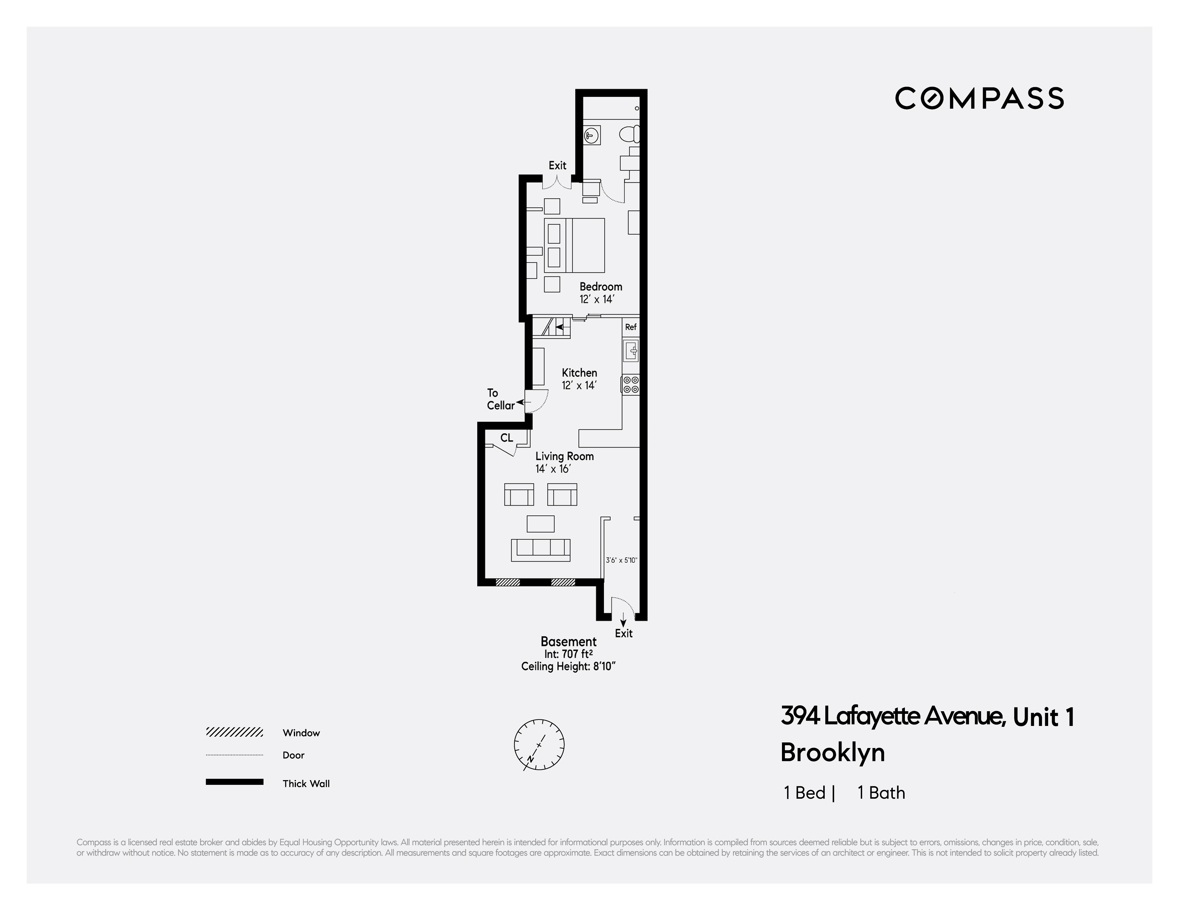 394 Lafayette Avenue, Unit 1 Brooklyn, NY 11238 - Photo 4 of 4 a picture of a bench in a white house