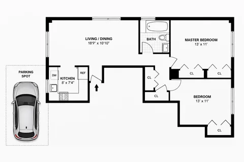 $925,000 | Sackett Street, Unit 2A | Red Hook